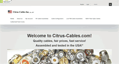 Desktop Screenshot of citrus-cables.com