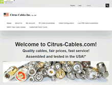 Tablet Screenshot of citrus-cables.com